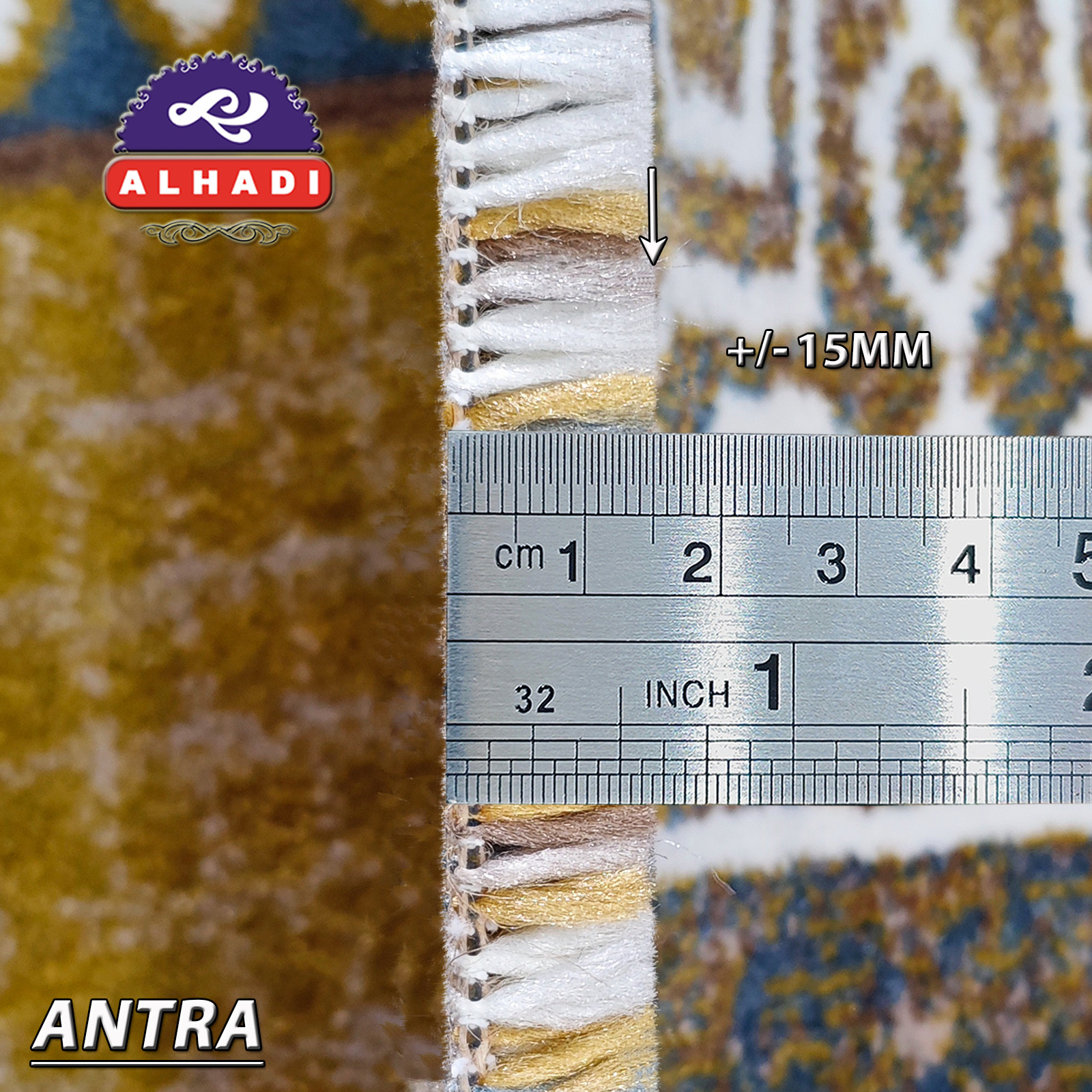 Karpet Masjid ANTRA METERAN Ukuran 100 x 120cm Tebal 15mm Sajadah Mushola Empuk Lembut - Gambar 2