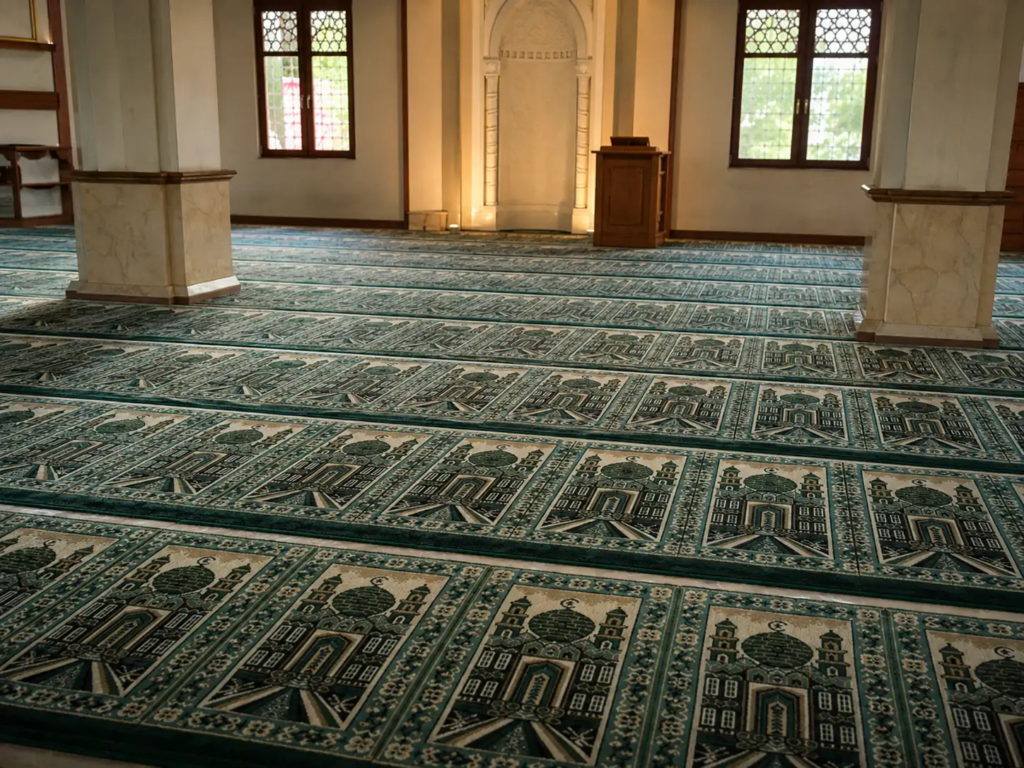 Karpet Masjid Alhadi Terpasang